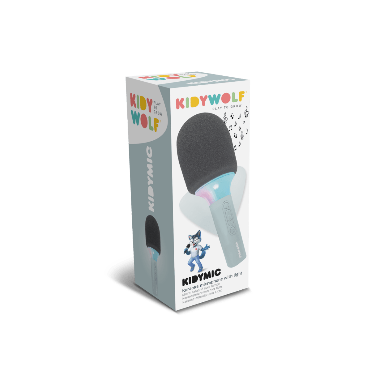 KIDYMIC All-in-One Karaoke Mic Green – Music & Sound for children, available at Learning Bugs UK