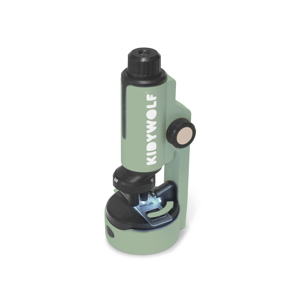 KIDYMICROSCOPE Portable Microscope Green – Exploration & Discovery for children, available at Learning Bugs UK