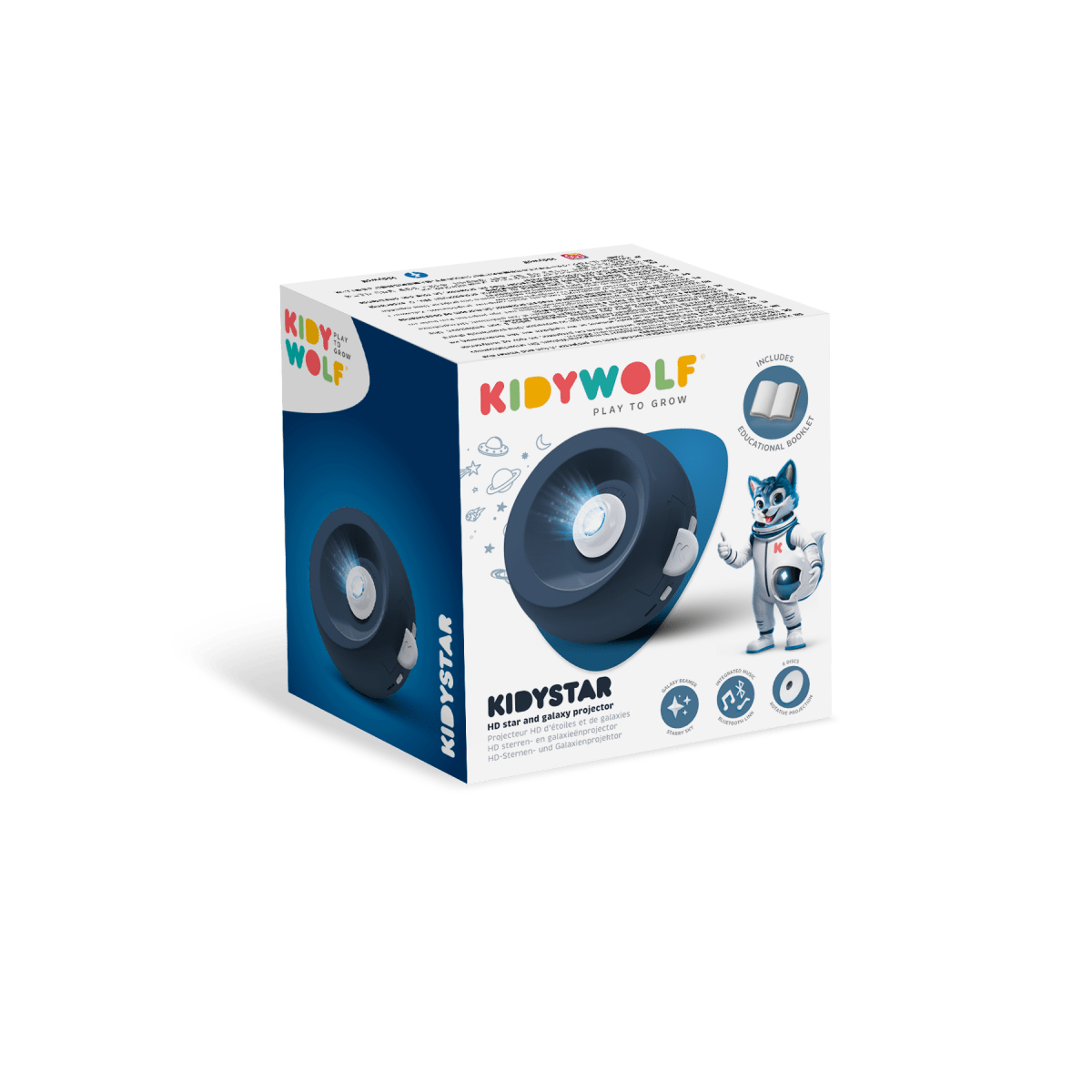KIDYSTAR Planetarium Projector Navy – Creativity & Learning for children, available at Learning Bugs UK