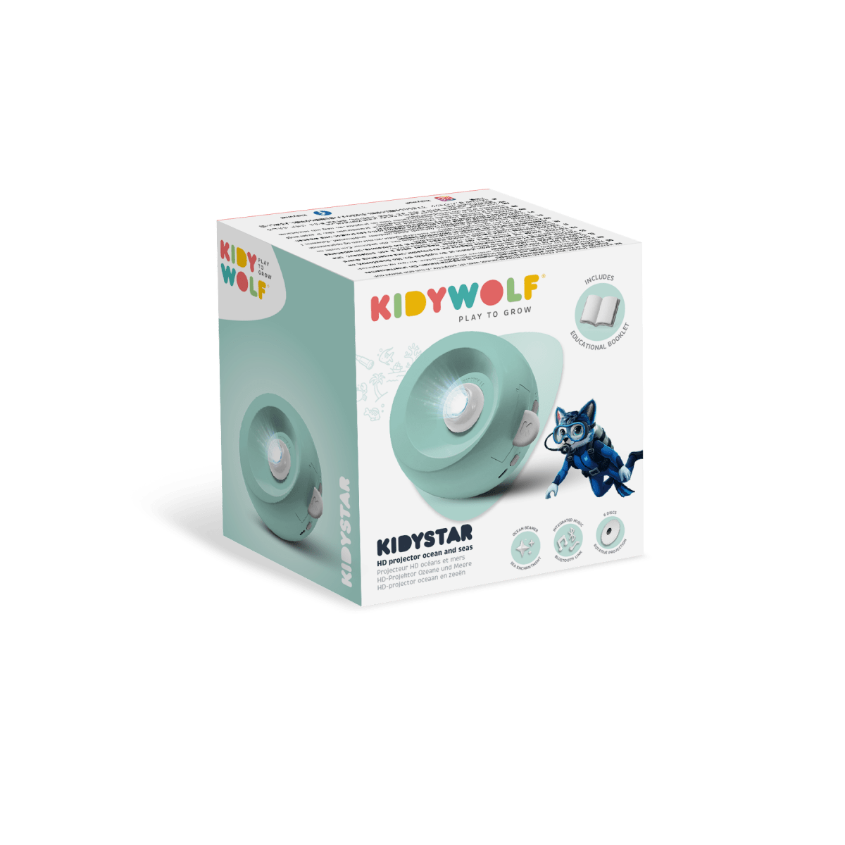 KIDYSTAR Planetarium Projector Green – Creativity & Learning for children, available at Learning Bugs UK