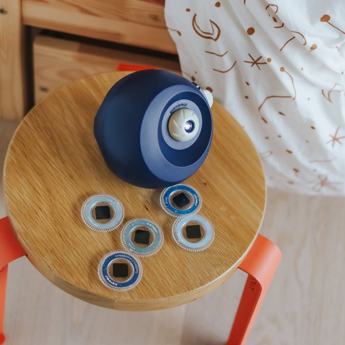 KIDYSTAR Planetarium Projector Navy – Creativity & Learning for children, available at Learning Bugs UK