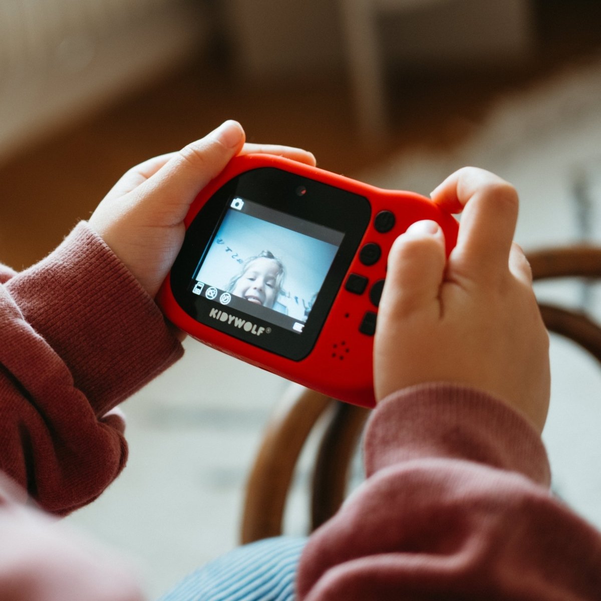 KIDYCAM PRO Waterproof and Shockproof Digital Camera Red – Photos & Video for children, available at Learning Bugs UK