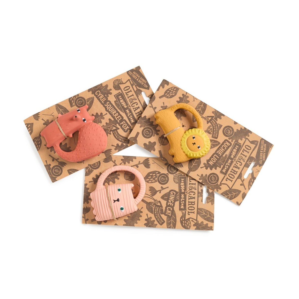 Oli & Carol x Donna Wilson Cyril Squirrel Fox Teether – Baby Teethers for children, available at Learning Bugs UK