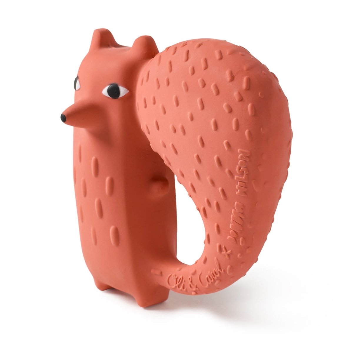 Oli & Carol x Donna Wilson Cyril Squirrel Fox Teether – Baby Teethers for children, available at Learning Bugs UK