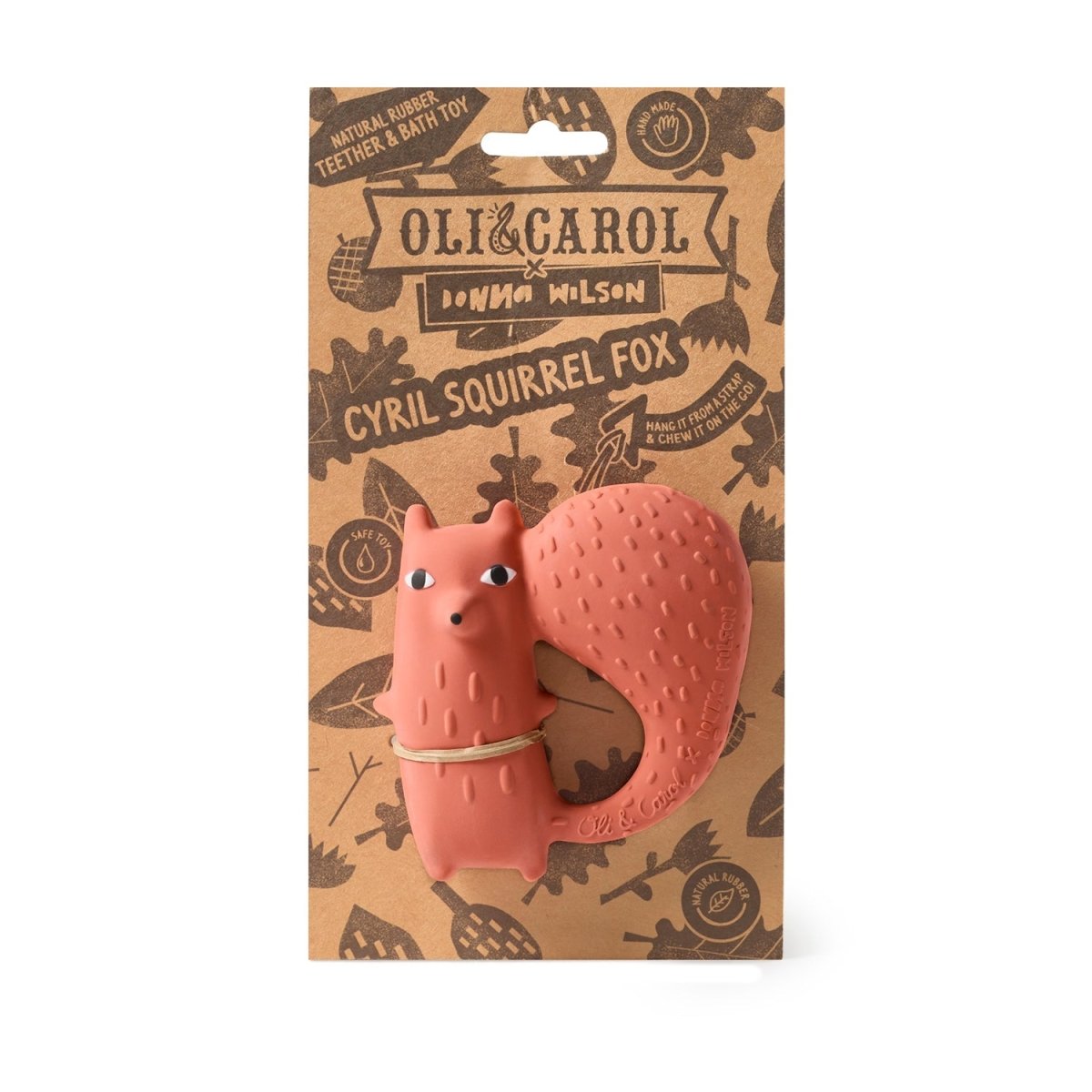 Oli & Carol x Donna Wilson Cyril Squirrel Fox Teether – Baby Teethers for children, available at Learning Bugs UK