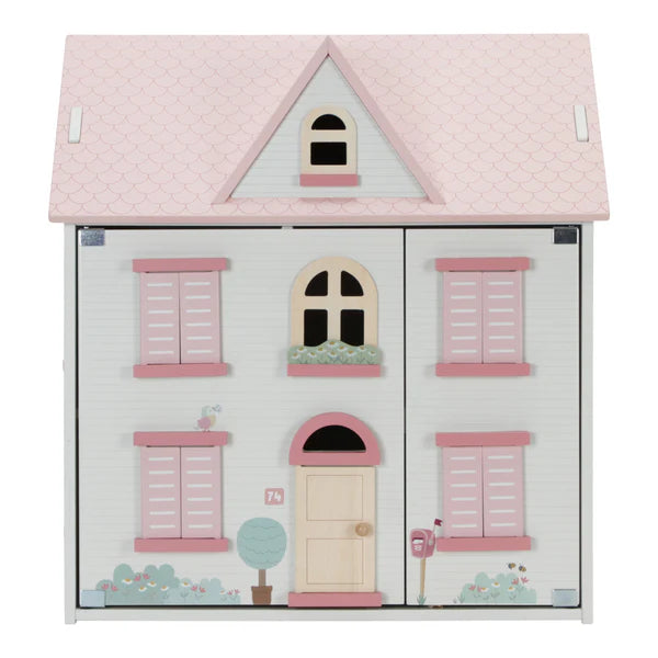 Little Dutch Dolls House with 25 pieces of furniture and accessories.