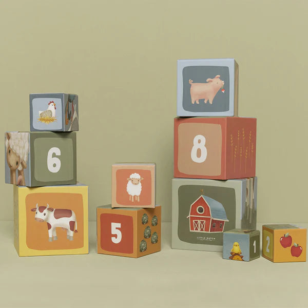 Little Dutch Building Blocks Cardboard Little Farm