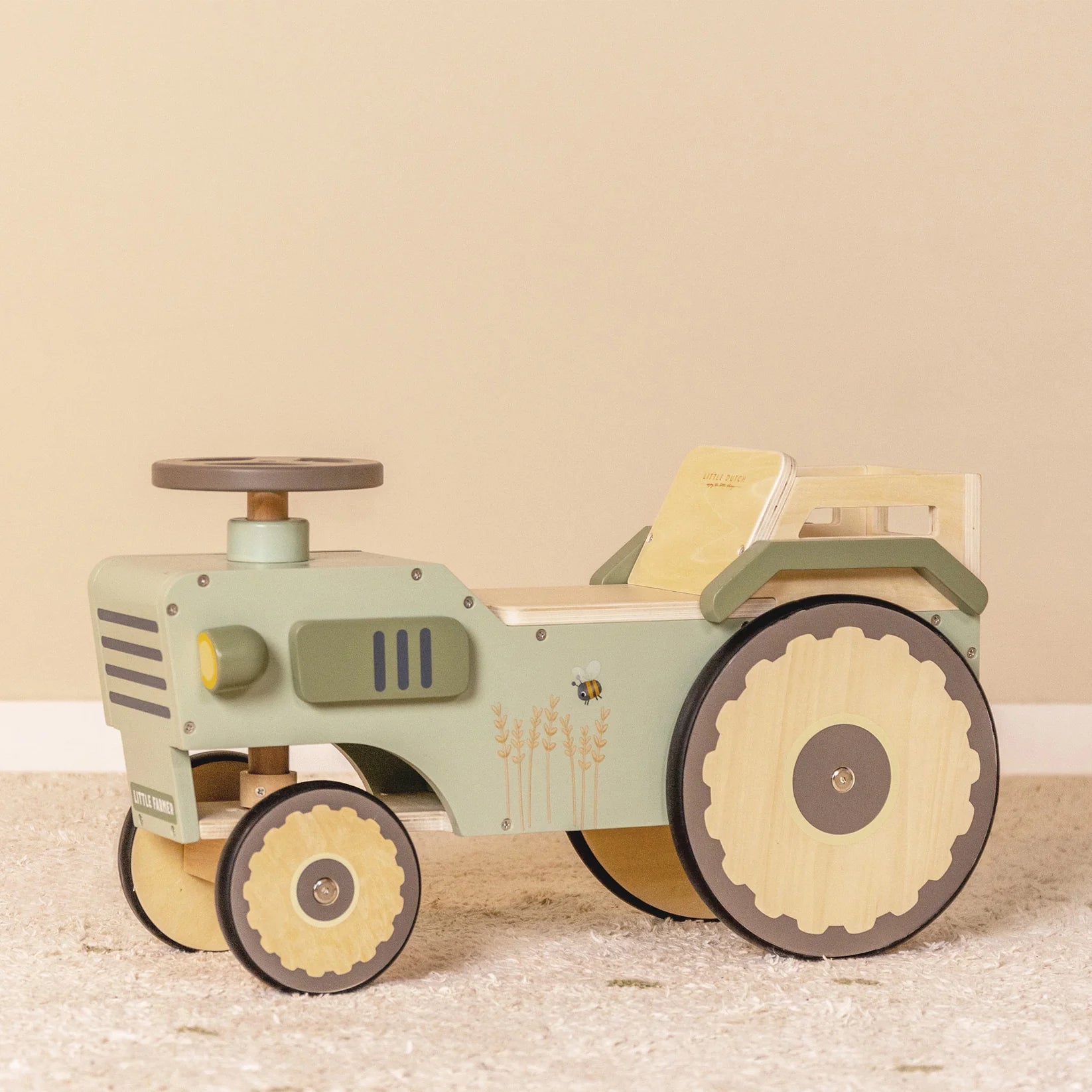 Buy Little Dutch Wooden Ride On Tractor | for kids by Learning Bugs UK