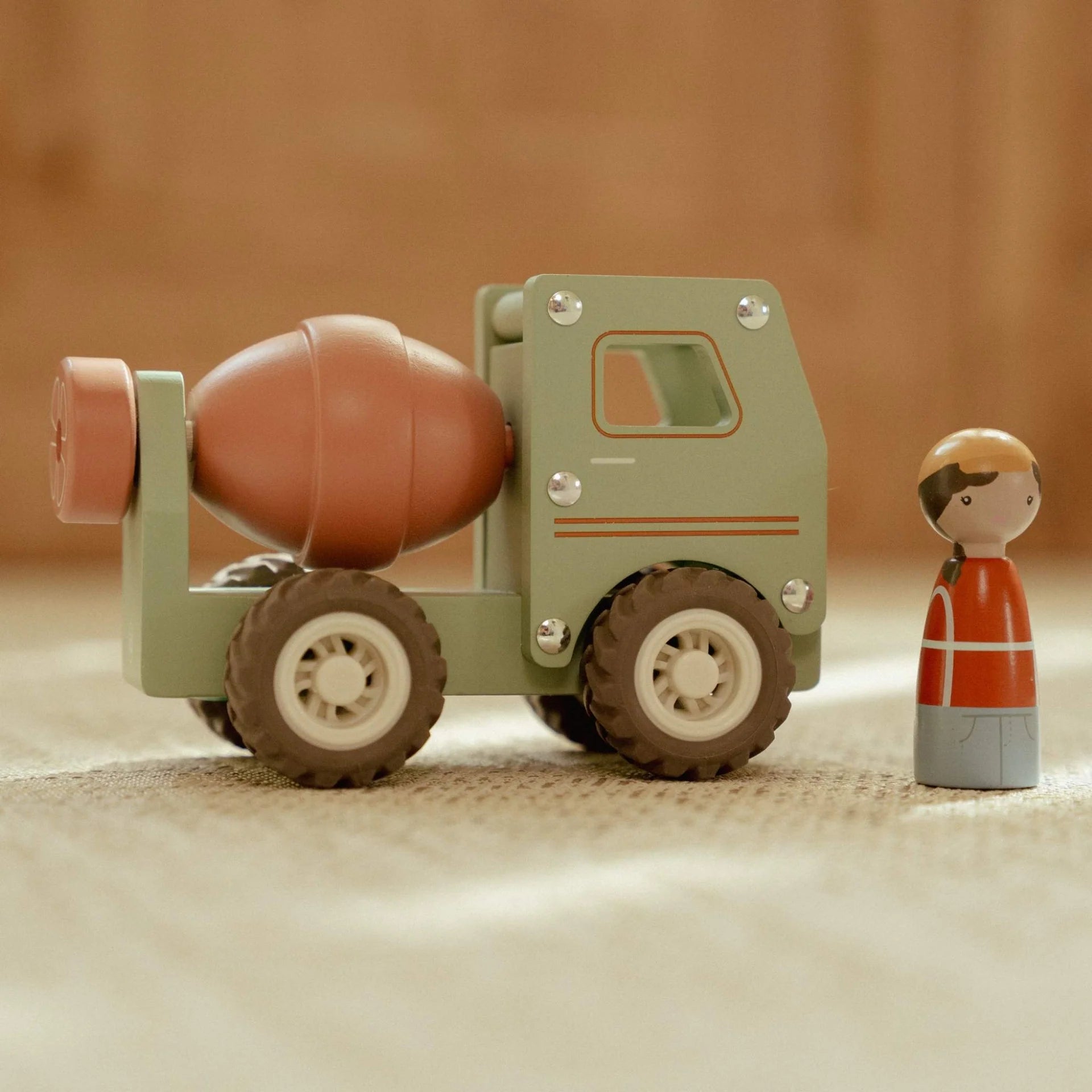 Buy Little Dutch Wooden Cement Truck | for kids by Learning Bugs UK