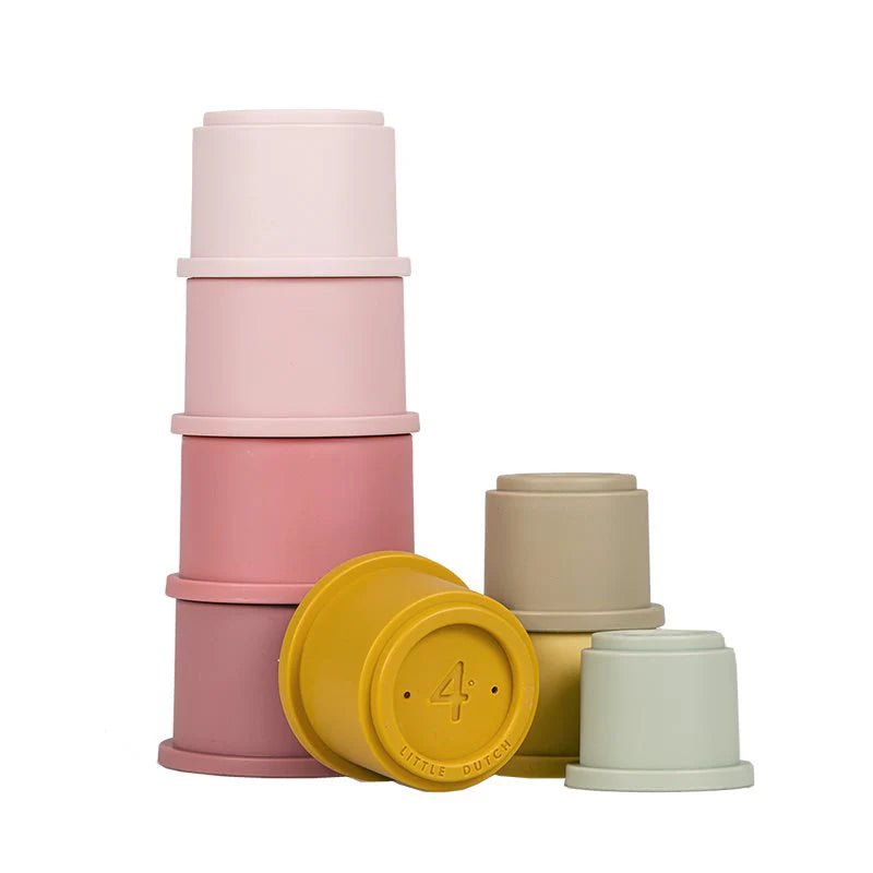 Buy Little Dutch Stacking Cups Pink | for kids by Learning Bugs UK