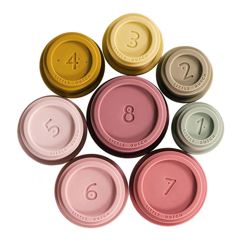 Buy Little Dutch Stacking Cups Pink | for kids by Learning Bugs UK