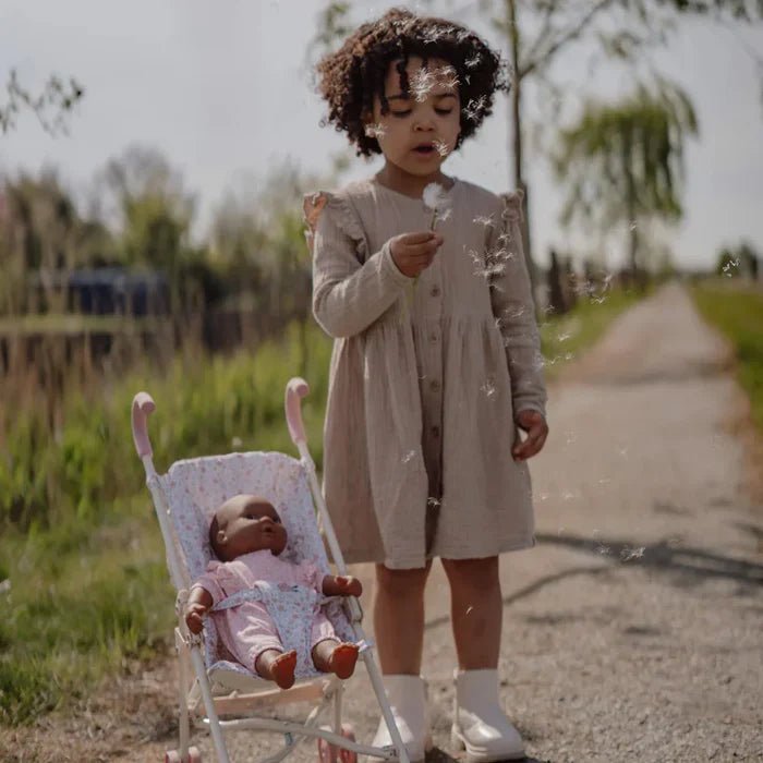 Buy Little Dutch Metal Doll Stroller - White | for kids by Learning Bugs UK