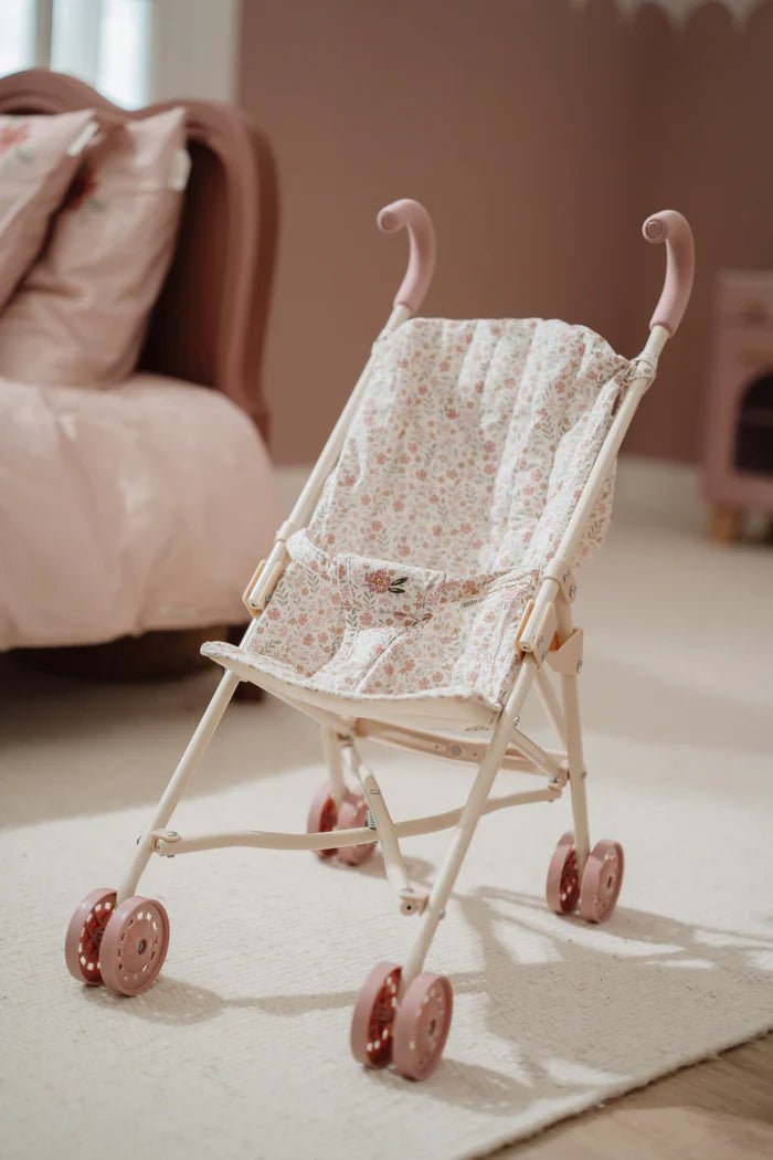 Buy Little Dutch Metal Doll Stroller - White | for kids by Learning Bugs UK