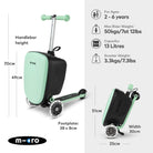 Micro Scooters Mini Micro LED Luggage – Suitcase Scooters for children, available at Learning Bugs UK