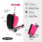 Micro Scooters Mini Micro LED Luggage – Suitcase Scooters for children, available at Learning Bugs UK