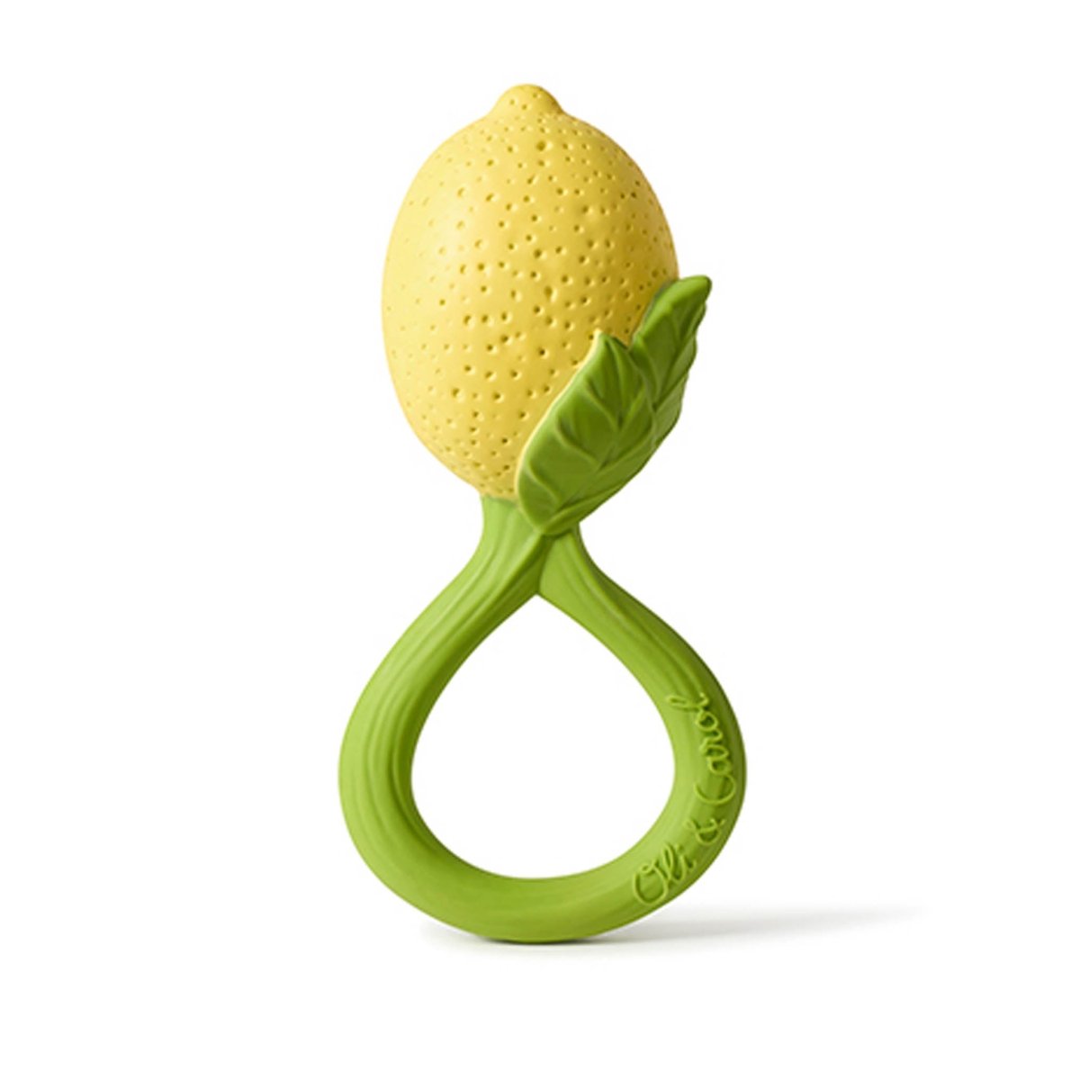Oli & Carol Lemon Baby Rattle & Teether – Baby Rattles for children, available at Learning Bugs UK