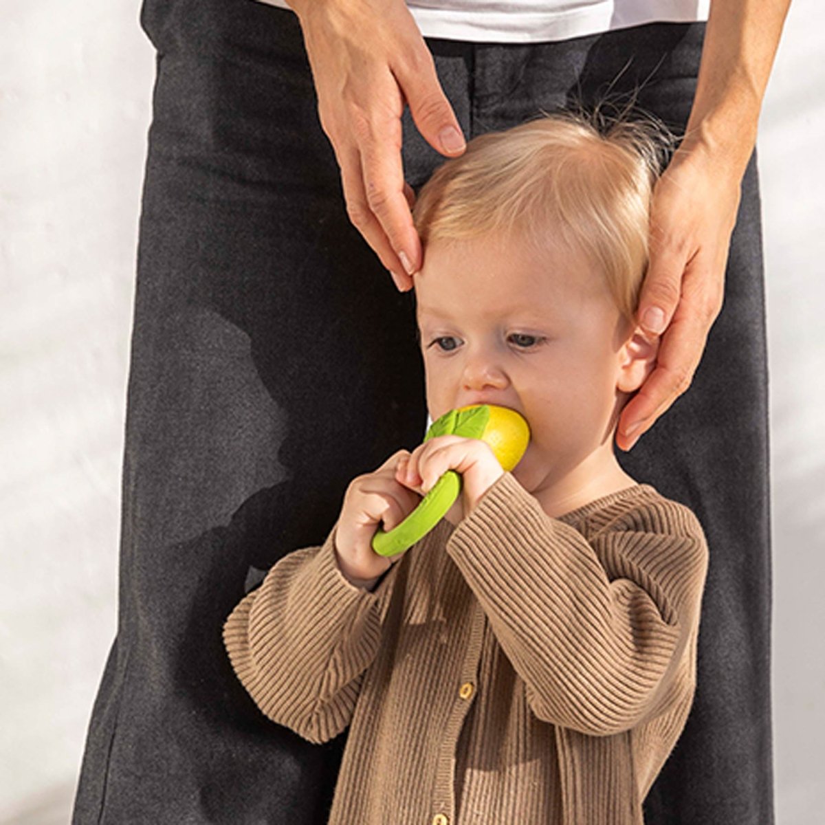 Oli & Carol Lemon Baby Rattle & Teether – Baby Rattles for children, available at Learning Bugs UK