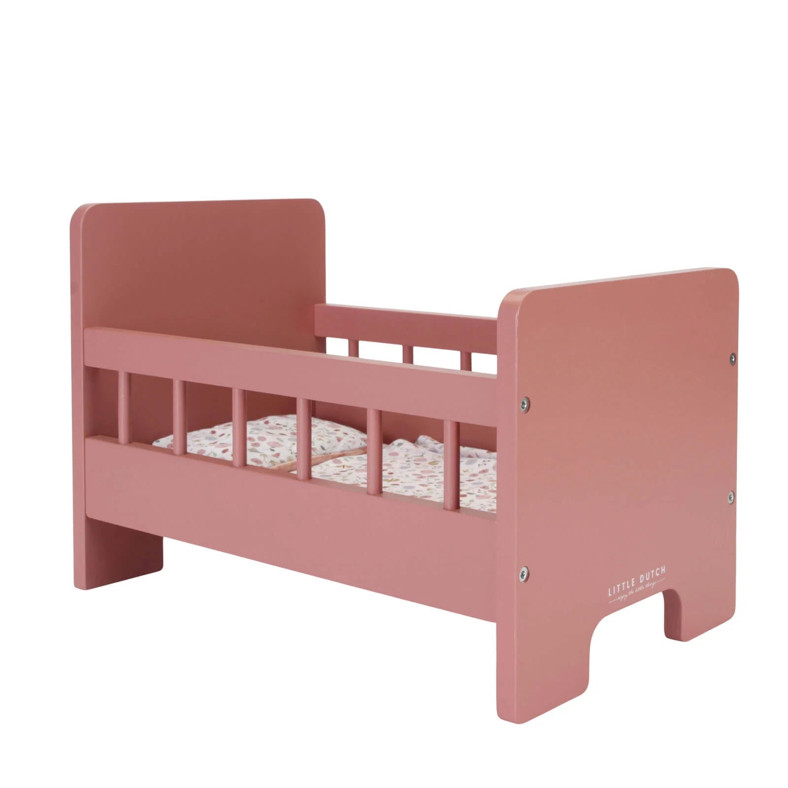 Buy Little Dutch Wooden Doll Bed and Bedding | for kids by Learning Bugs UK