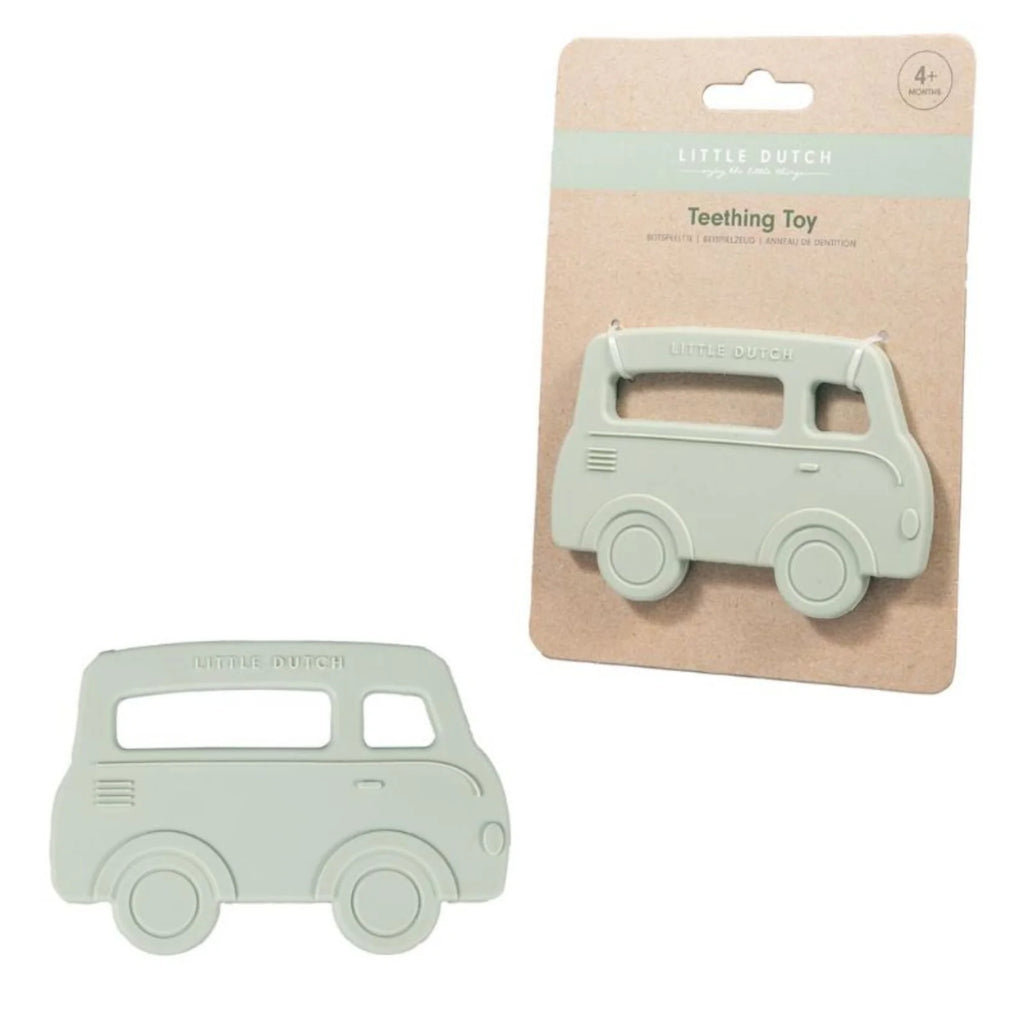 Little Dutch Silicone Teething Toy - Bus – for children, available at Learning Bugs UK