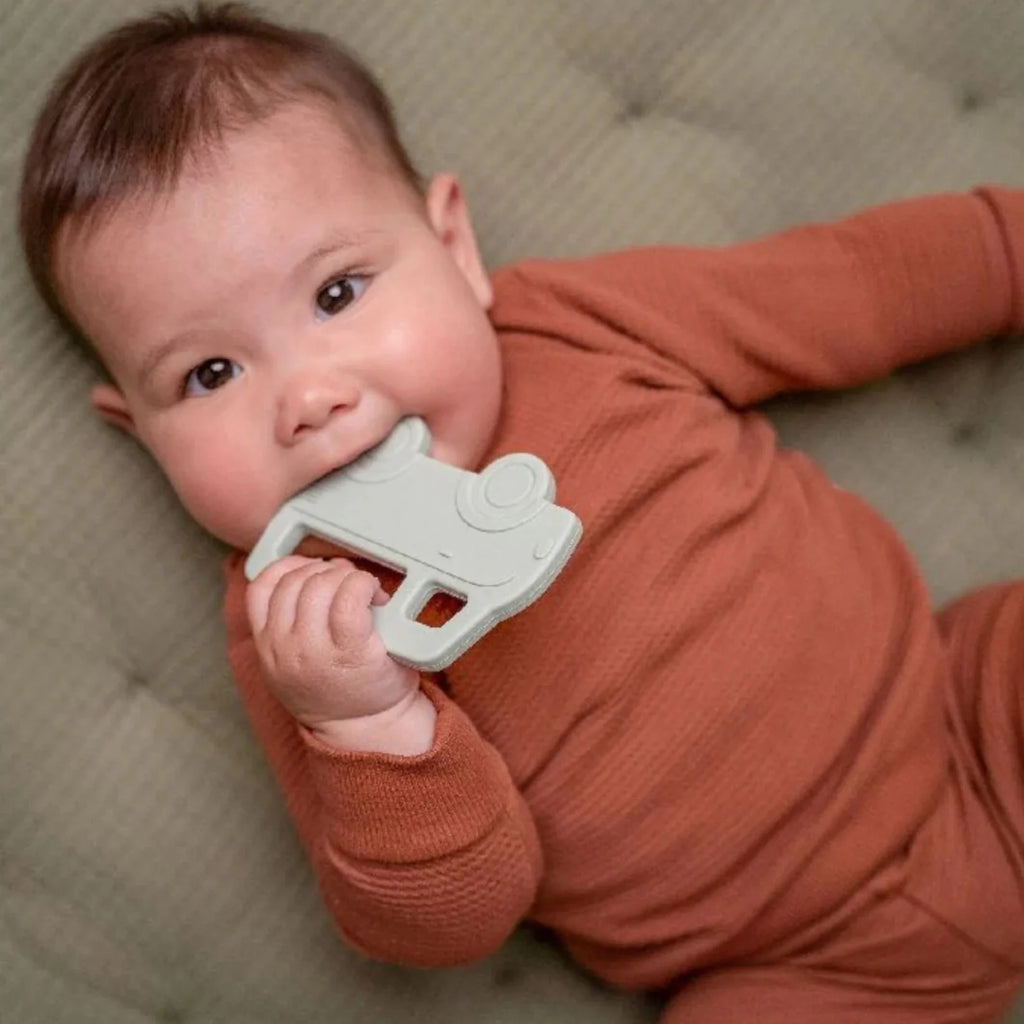 Little Dutch Silicone Teething Toy - Bus – for children, available at Learning Bugs UK