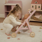 Little Dutch Wooden Doll Stroller – for children, available at Learning Bugs UK
