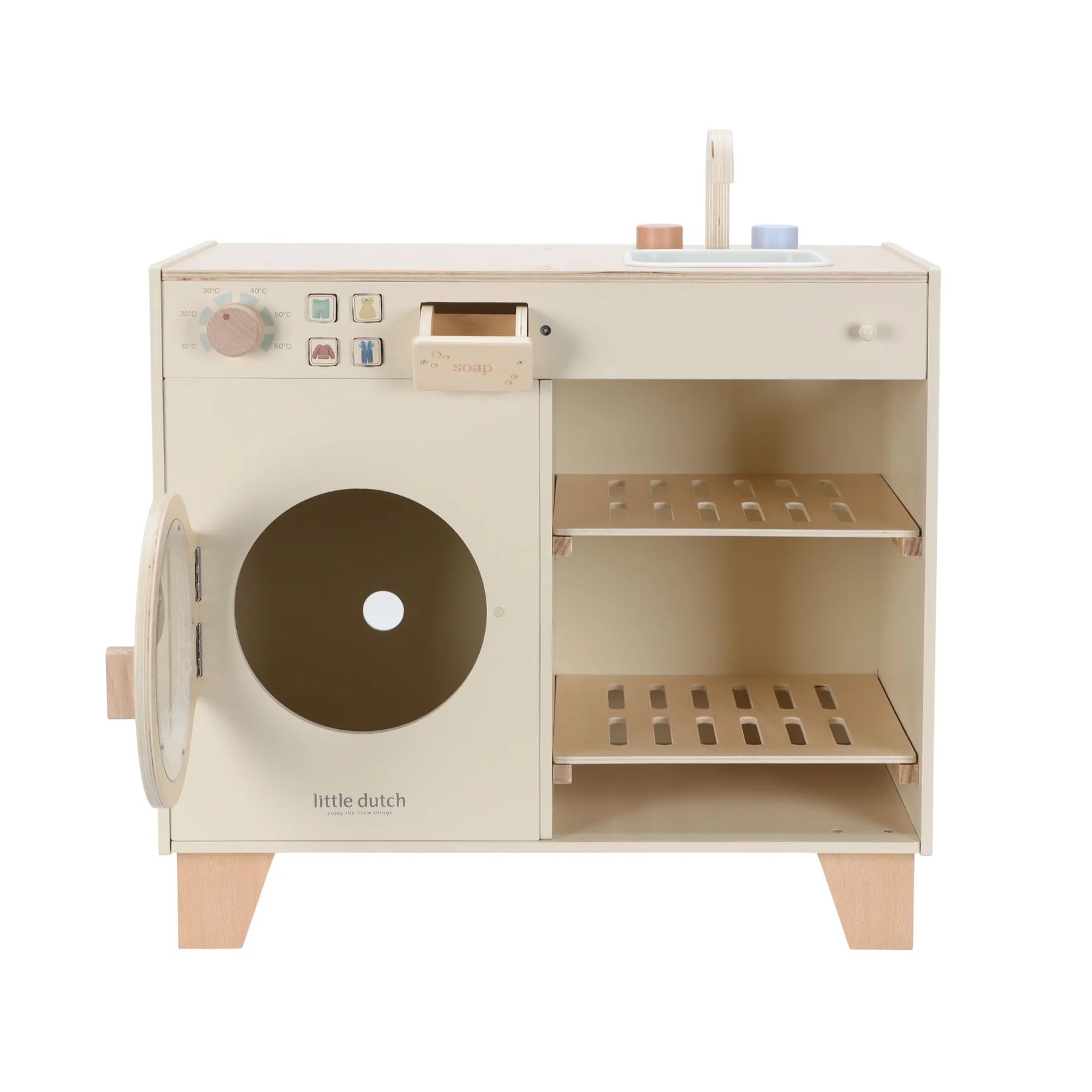 Buy Little Dutch Wooden Washing Machine | for kids by Learning Bugs UK