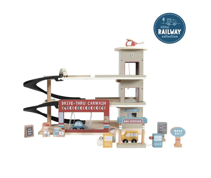 Little Dutch Railway Extension Set Garage