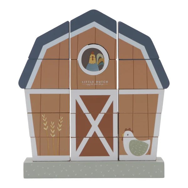 Little Dutch Stacking Farmhouse - Little Farm by Little Dutch - Learning Bugs UK