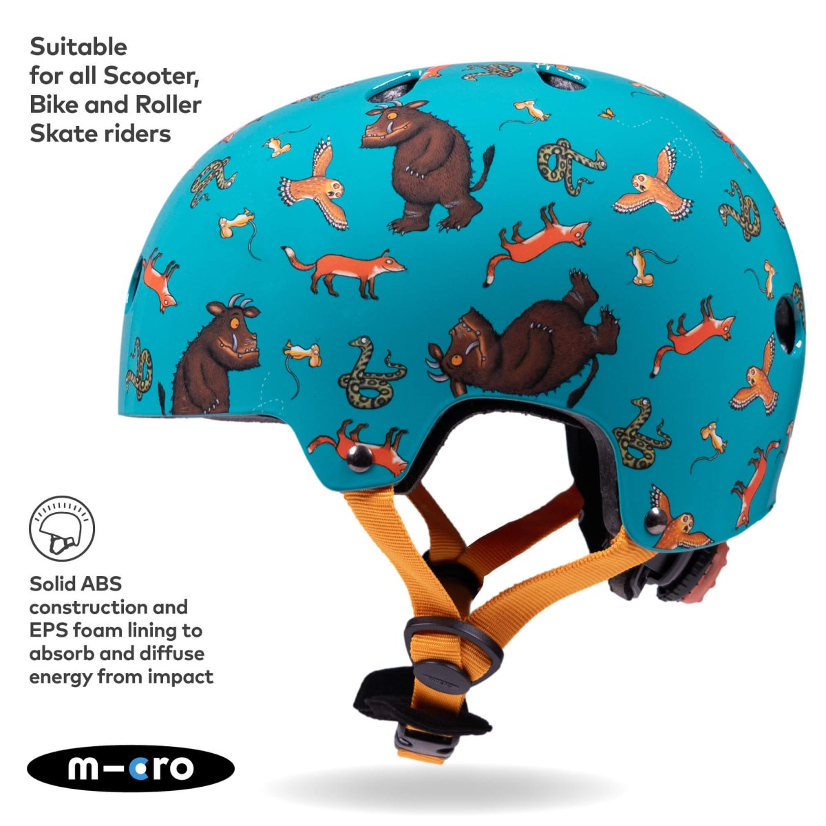Micro Scooters Micro Gruffalo Helmet – Helmets for children, available at Learning Bugs UK