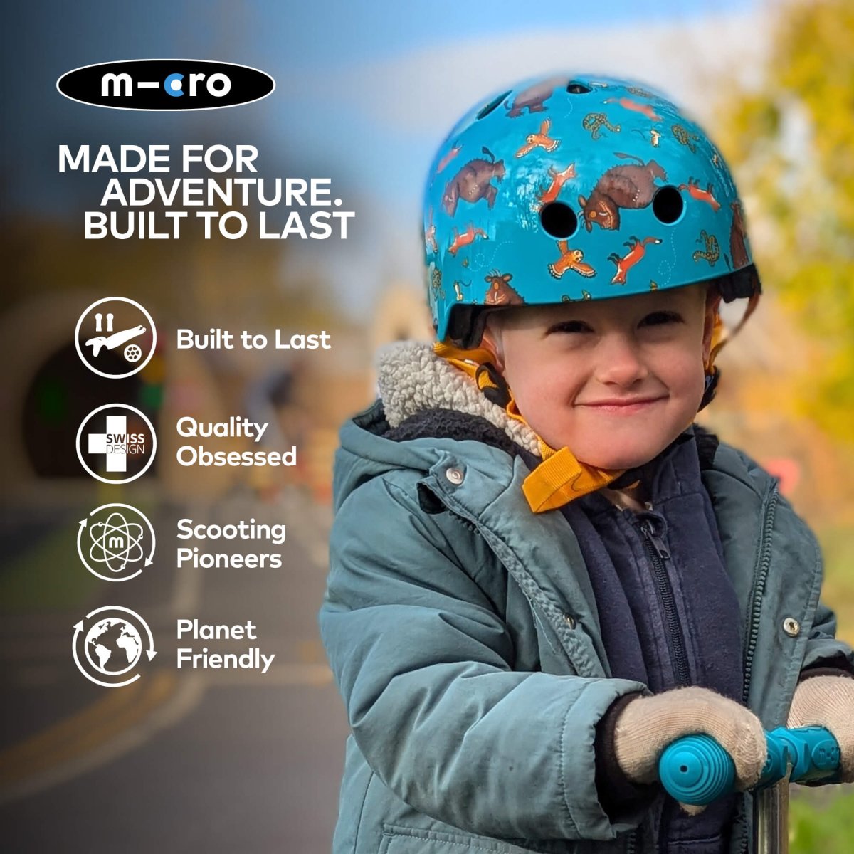 Micro Scooters Micro Gruffalo Helmet – Helmets for children, available at Learning Bugs UK