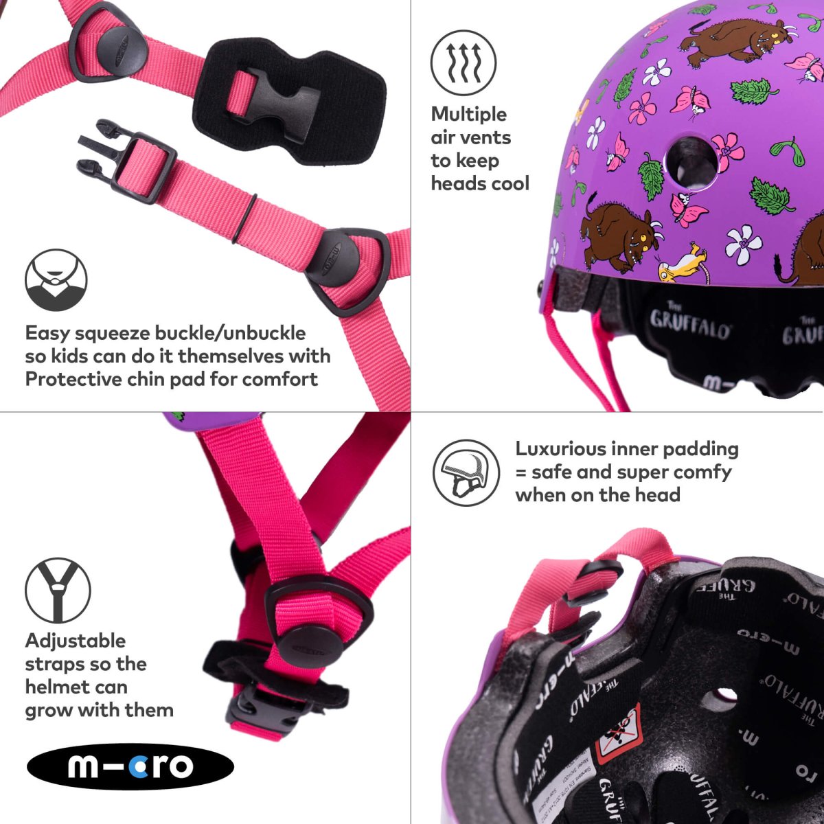 Micro Scooters Micro Gruffalo Helmet – Helmets for children, available at Learning Bugs UK