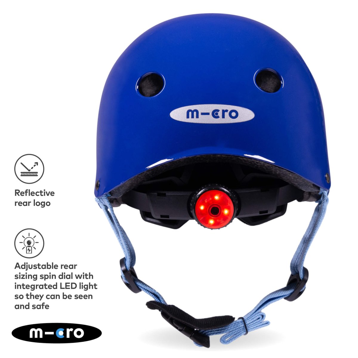 Micro Scooters Micro Plain Deluxe Helmet – Helmets for children, available at Learning Bugs UK