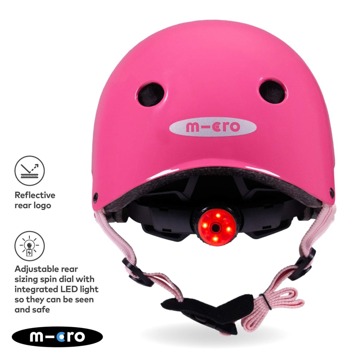 Micro Scooters Micro Plain Deluxe Helmet – Helmets for children, available at Learning Bugs UK