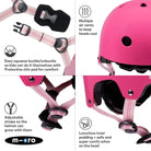 Micro Scooters Micro Plain Deluxe Helmet – Helmets for children, available at Learning Bugs UK