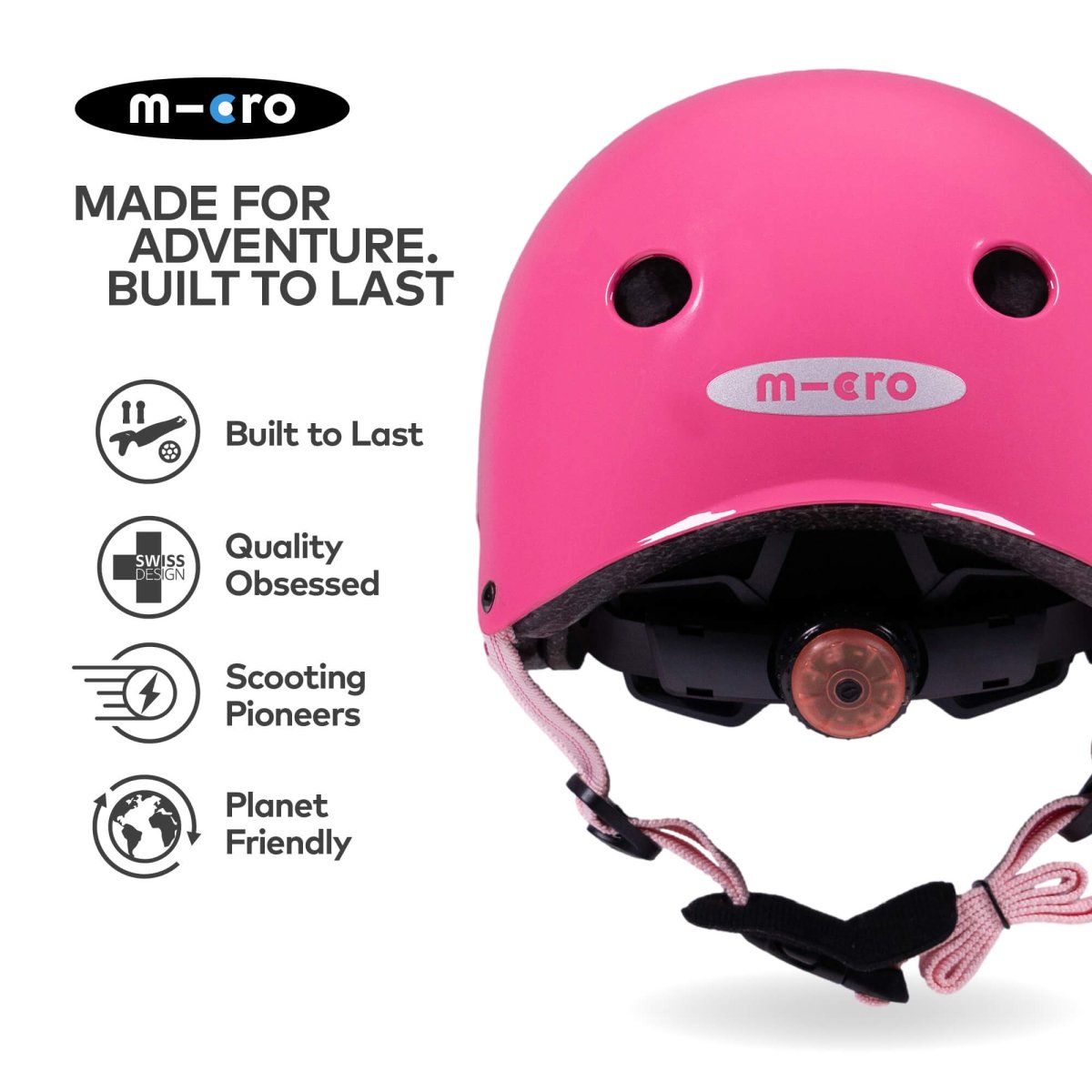 Micro Scooters Micro Plain Deluxe Helmet – Helmets for children, available at Learning Bugs UK