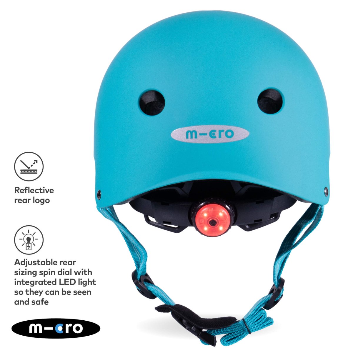 Micro Scooters Micro Plain Deluxe Helmet – Helmets for children, available at Learning Bugs UK