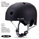 Micro Scooters Micro Plain Deluxe Helmet – Helmets for children, available at Learning Bugs UK