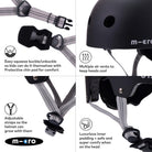Micro Scooters Micro Plain Deluxe Helmet – Helmets for children, available at Learning Bugs UK