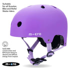 Micro Scooters Micro Plain Deluxe Helmet – Helmets for children, available at Learning Bugs UK