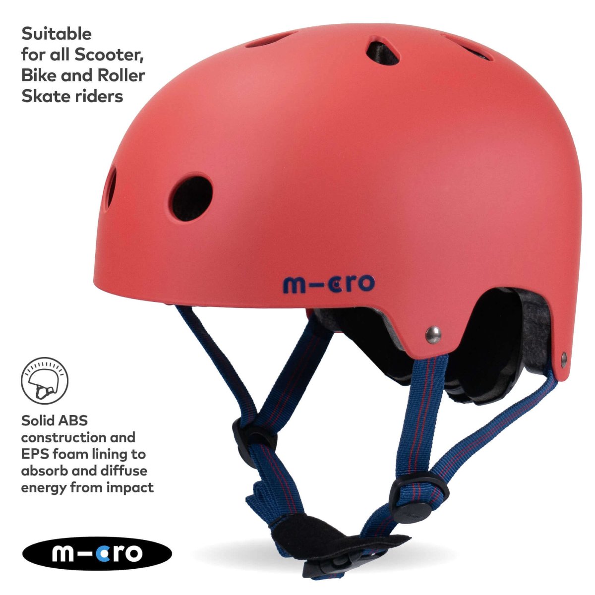 Micro Scooters Micro Plain Deluxe Helmet – Helmets for children, available at Learning Bugs UK