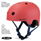 Micro Scooters Micro Plain Deluxe Helmet – Helmets for children, available at Learning Bugs UK