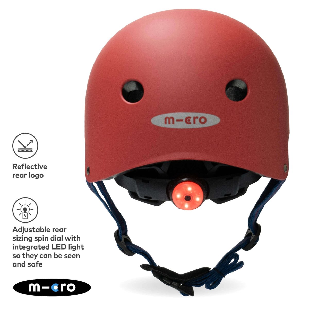 Micro Scooters Micro Plain Deluxe Helmet – Helmets for children, available at Learning Bugs UK