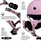 Micro Scooters Micro Plain Deluxe Helmet – Helmets for children, available at Learning Bugs UK