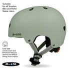 Micro Scooters Micro Plain Deluxe Helmet – Helmets for children, available at Learning Bugs UK