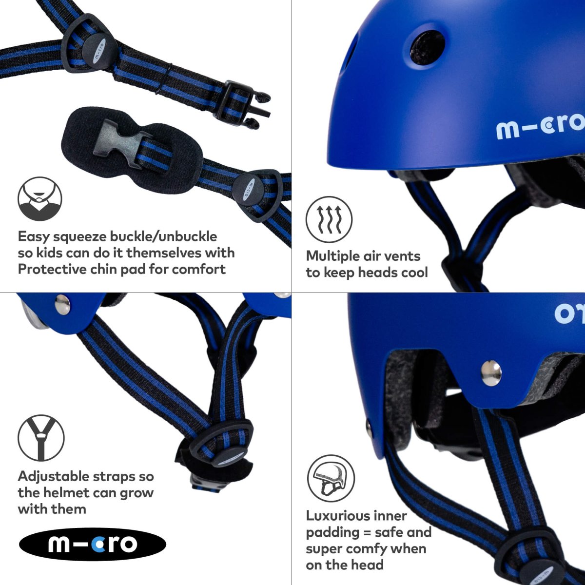 Micro Scooters Micro Plain ECO Matt Helmet – Helmets for children, available at Learning Bugs UK