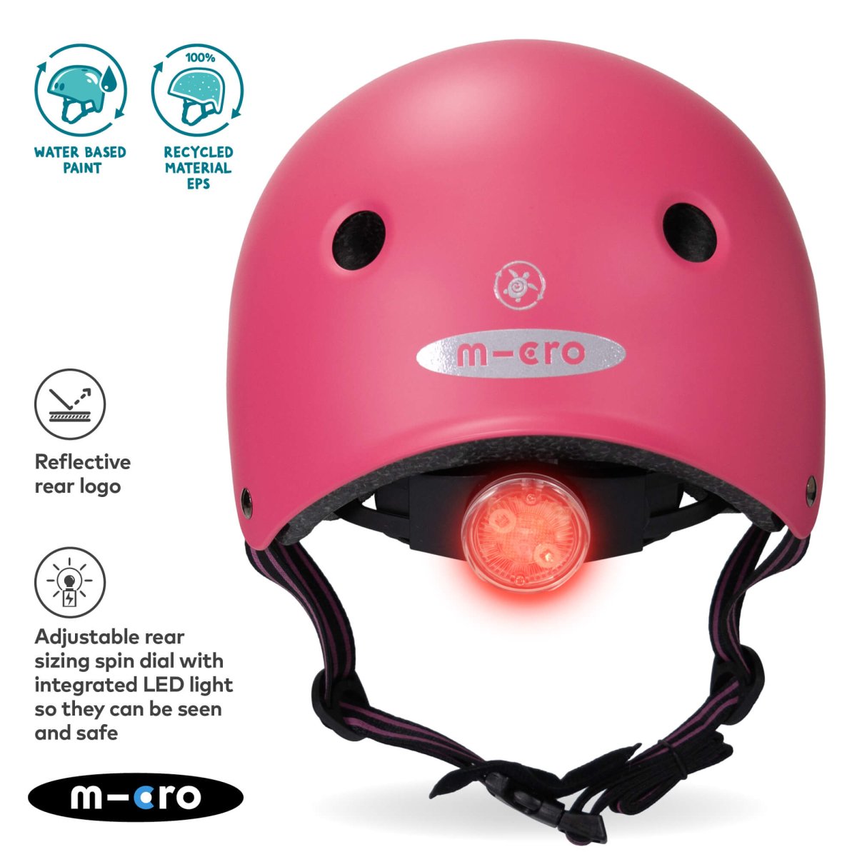 Micro Scooters Micro Plain ECO Matt Helmet – Helmets for children, available at Learning Bugs UK
