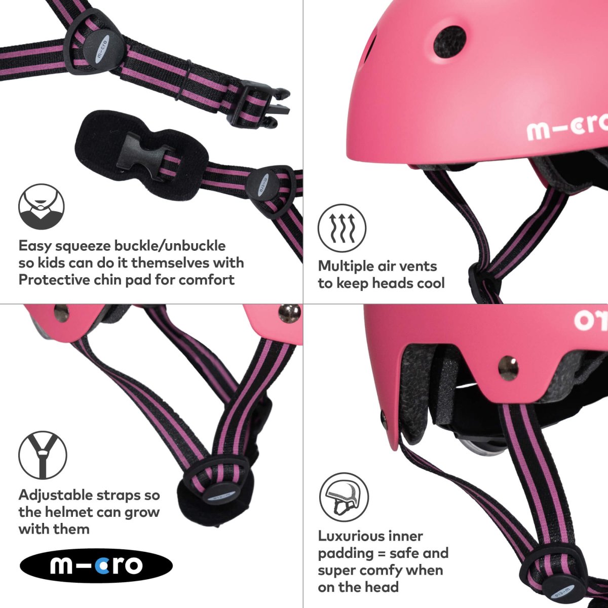 Micro Scooters Micro Plain ECO Matt Helmet – Helmets for children, available at Learning Bugs UK