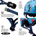 Micro Scooters Micro Printed Deluxe Helmet – Helmets for children, available at Learning Bugs UK