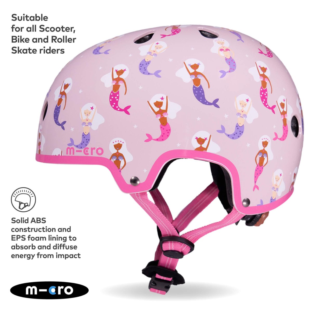 Micro Scooters Micro Printed Deluxe Helmet – Helmets for children, available at Learning Bugs UK