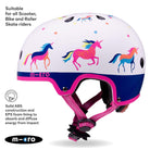 Micro Scooters Micro Printed Deluxe Helmet – Helmets for children, available at Learning Bugs UK